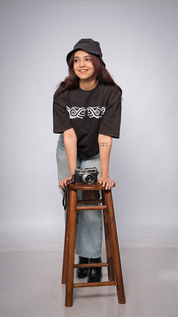 Brown acid wash Unisex Oversized T-Shirt - Monkofu -