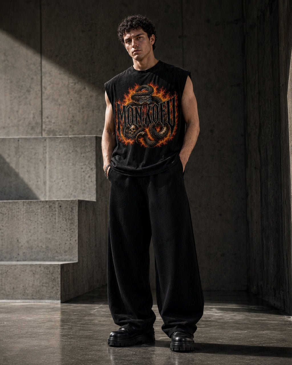 Snake Sleeveless Vest