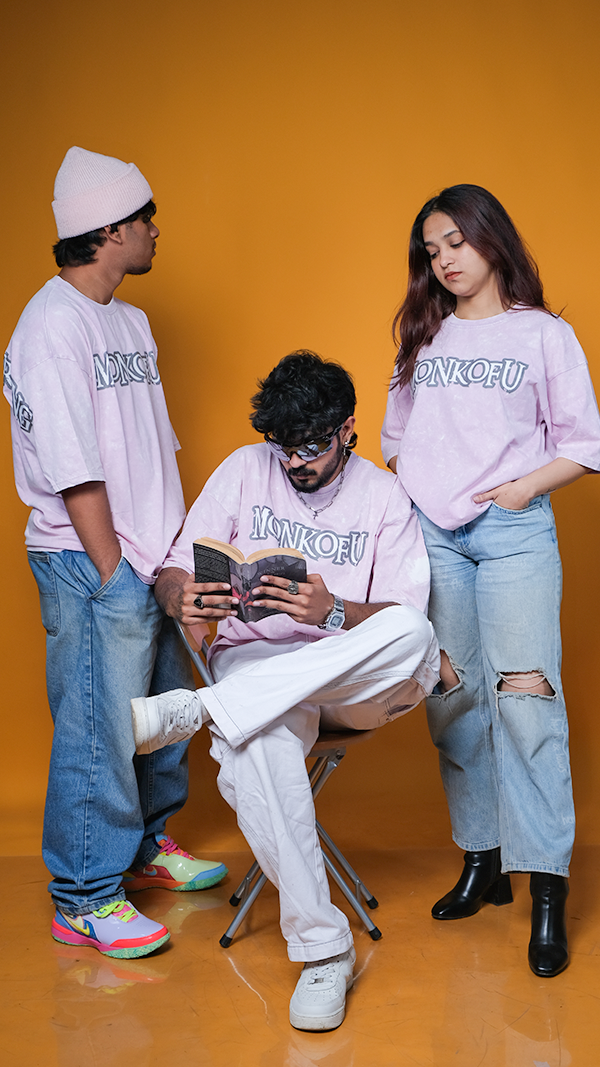 Lavender Acid Wash Unisex Oversized T-Shirt - Monkofu -