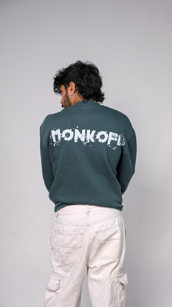 Teal Unisex Oversized Sweatshirt - Monkofu -