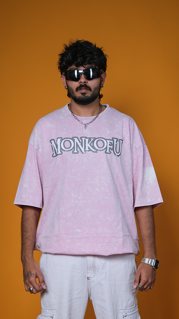 Lavender Acid Wash Unisex Oversized T-Shirt - Monkofu -