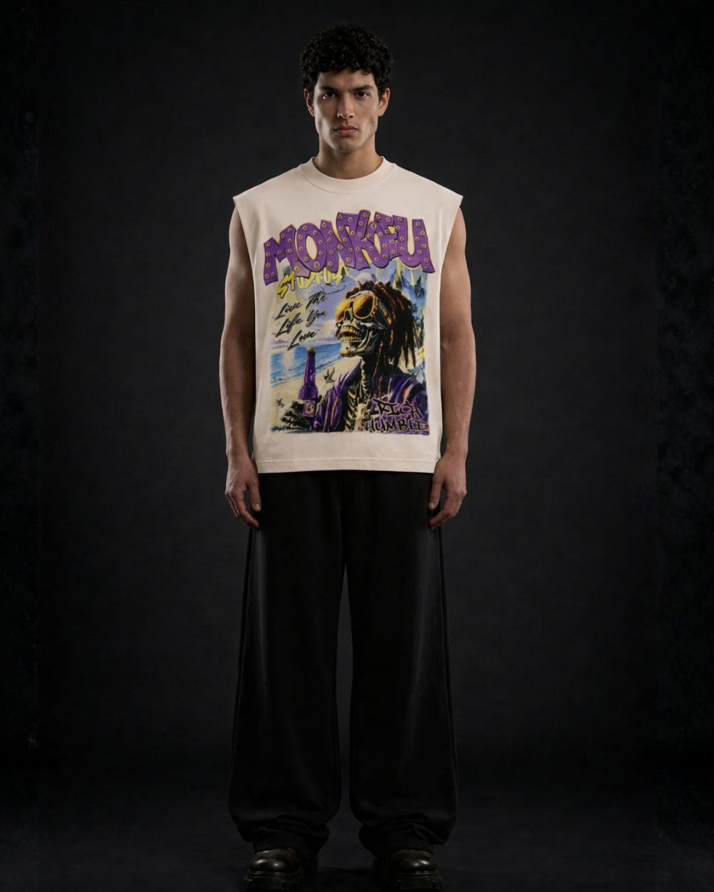 Beach Bones Sleeveless Vest