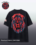 King’s Fury: Blood Reign Lion Puff Print T-shirt