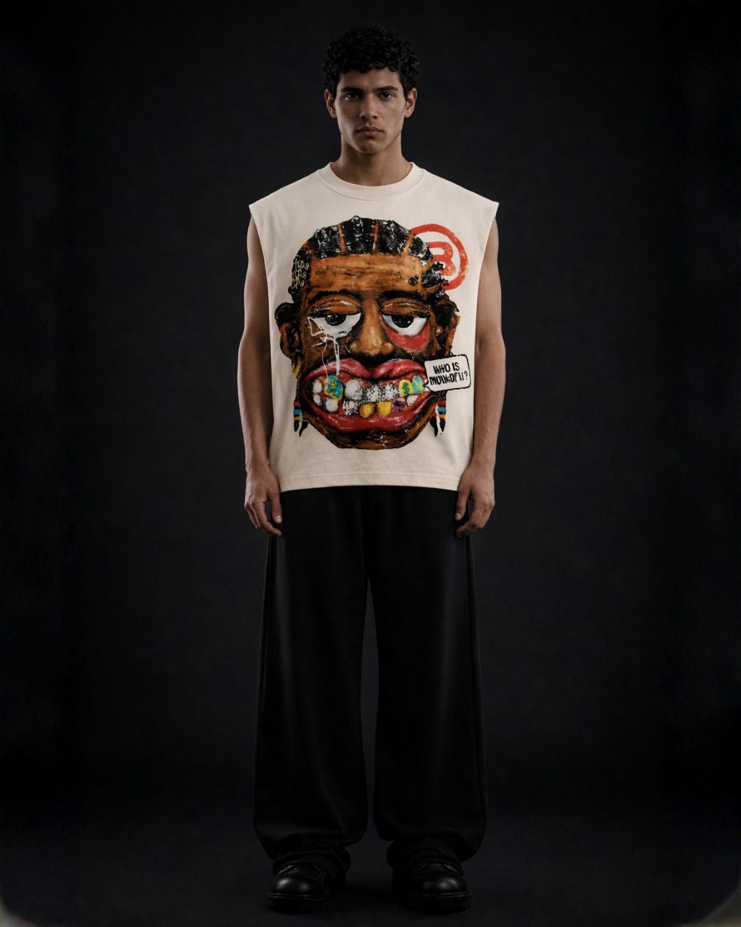 Graffiti King Sleeveless Vest