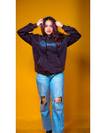 Brown Acid Wash Oversized Hoodie