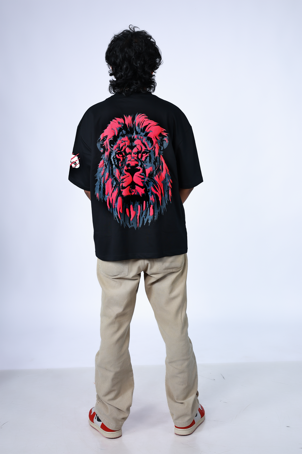 King’s Fury: Blood Reign Lion Puff Print T-shirt