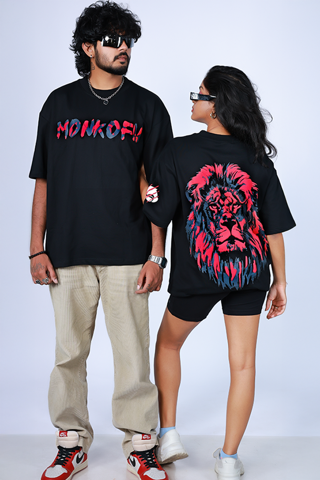 King’s Fury: Blood Reign Lion Puff Print T-shirt