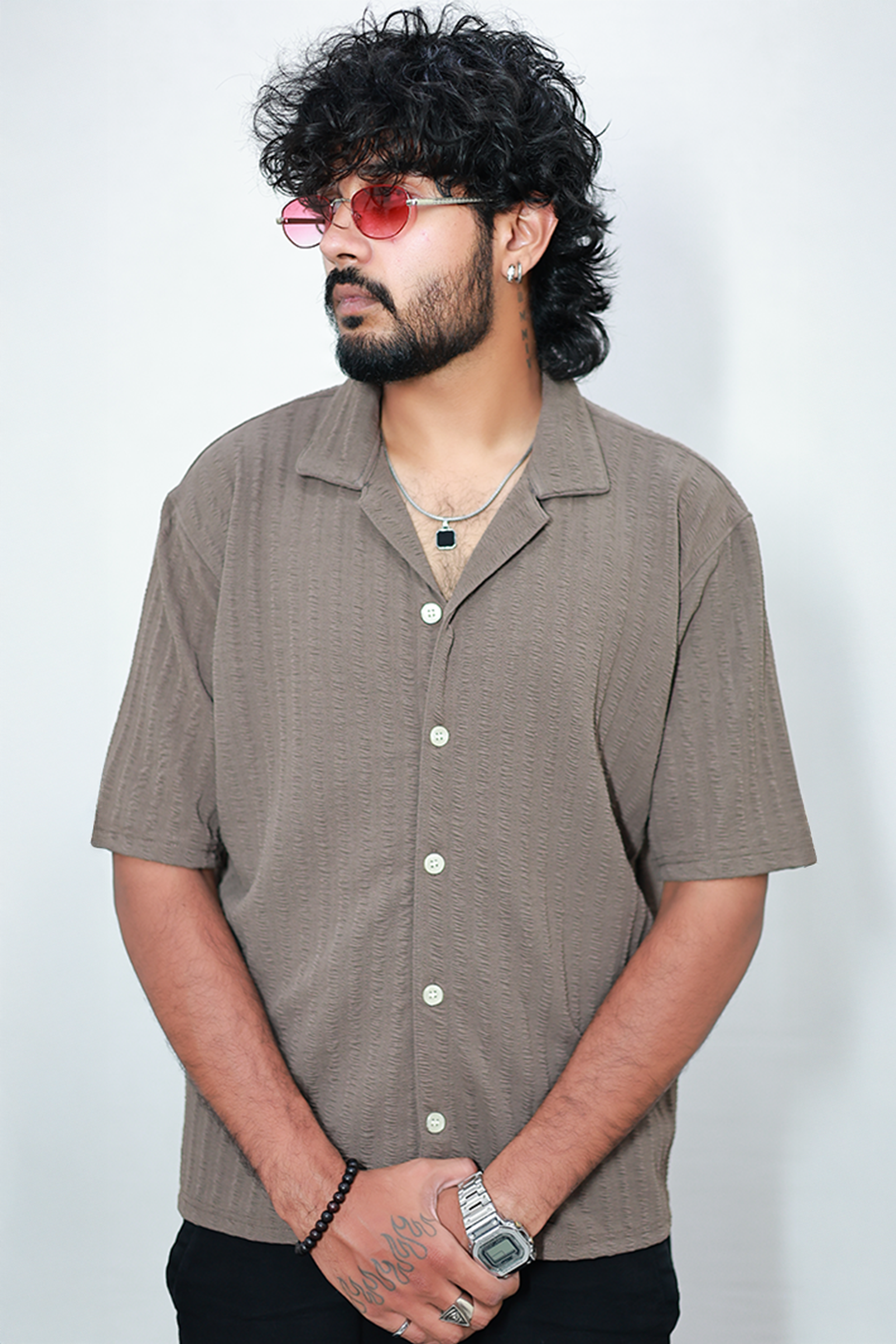 Monkofu Ash BNCY Bowling Shirt - Monkofu -