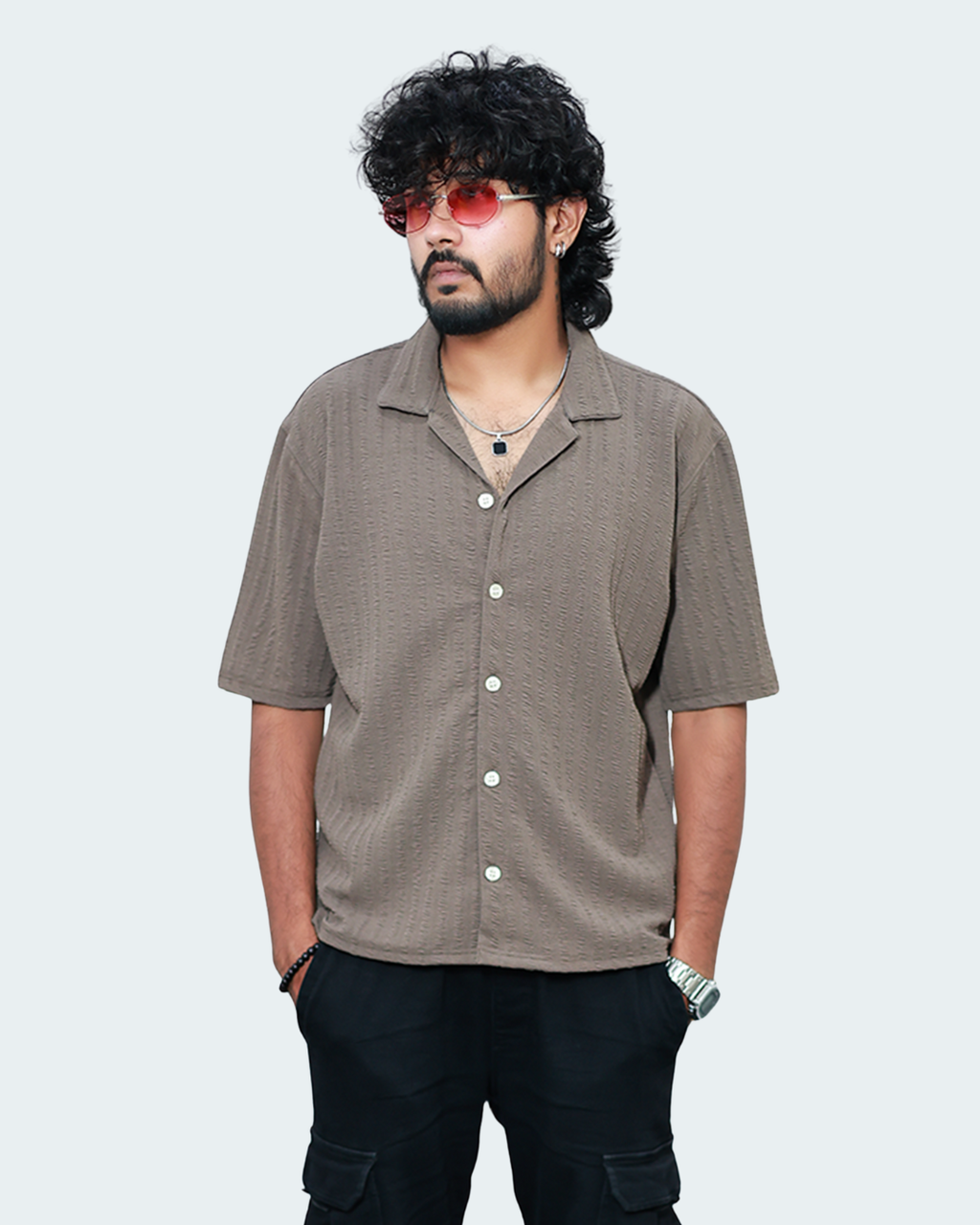 Monkofu Ash BNCY Bowling Shirt