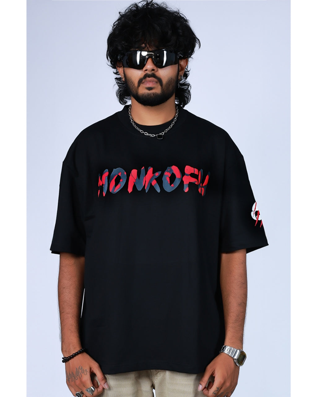 King’s Fury: Blood Reign Lion Puff Print T-shirt